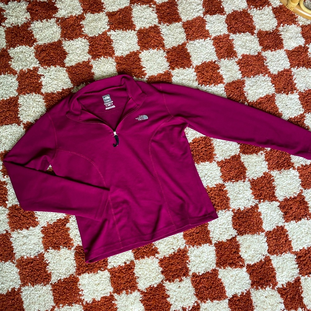 The North Face purple half zip top
